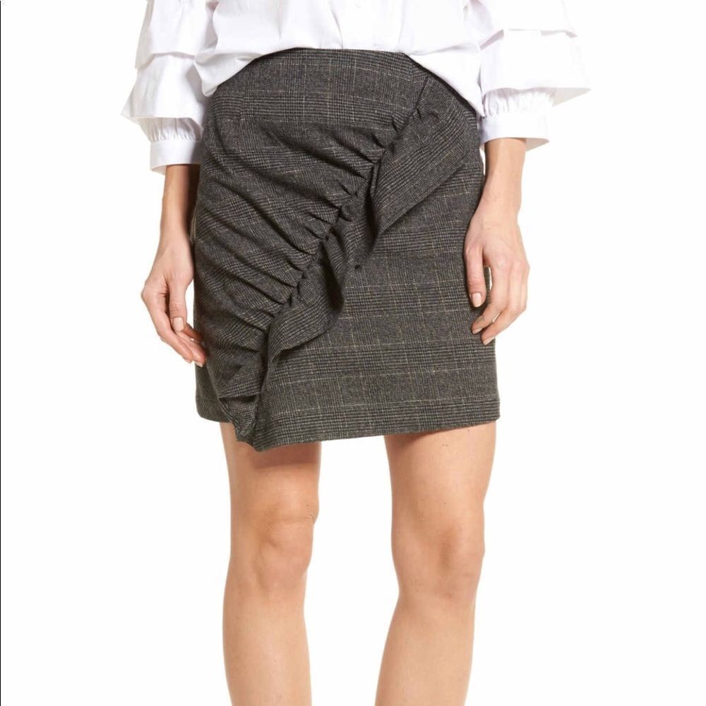 BP. Black metal skirt L